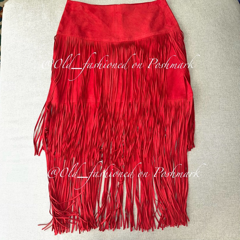 ZARA Suede Fringe Midi Skirt - Price Firm - Picture 6 of 13
